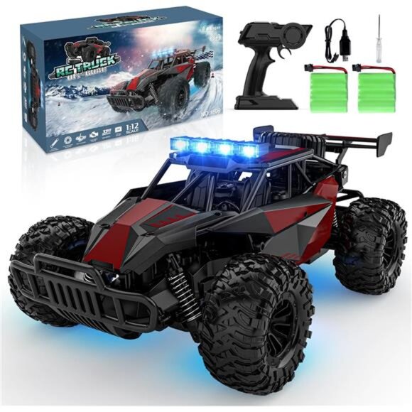 Remote Control Car, 2.4GHz High Speed 33KM/H RC Cars Toys, 1:12 Monster RC Truck - Picture 1 of 7